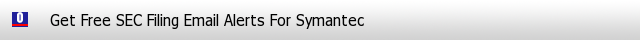 Symantec SEC Filings Email Alerts image