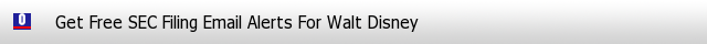 Walt Disney SEC Filings Email Alerts image